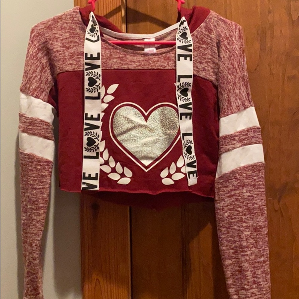 Love cropped hoodie